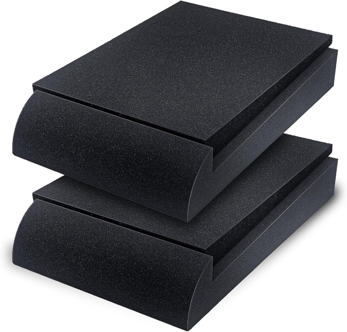 Luidspreker Isolatie Pads - Akoestische Kussens - Verbeter Geluidskwaliteit - 5 Hoek Instellingen - 8 Inch Basis - Zwart