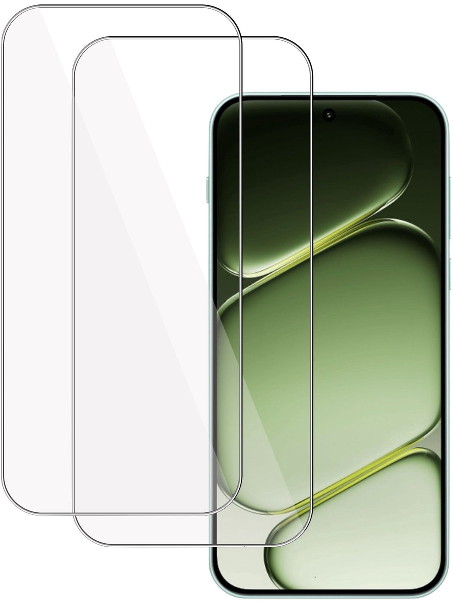 2x TechNow Screenprotector geschikt voor OnePlus Nord 6 Screenprotector - Gehard Glas - Rounded - Proteqt+