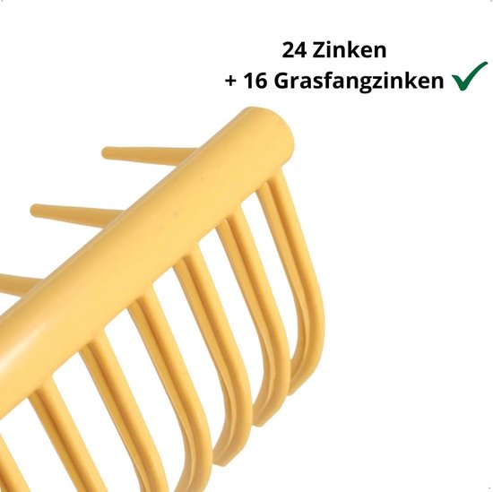 Solidchoice - Gazonhark van Kunststof met 24 Tanden van Solidchoice — afbeelding 5