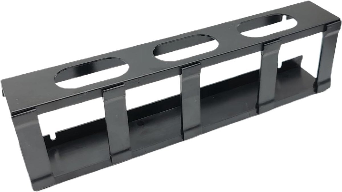 Kabelwikkelaar Bureau - Draad Organizer - Kantoor Netjes - Horizontale Montage - 26 cm Lengte - Zwart