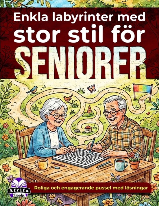 Enkla labyrinter med stor stil för seniorer - cover