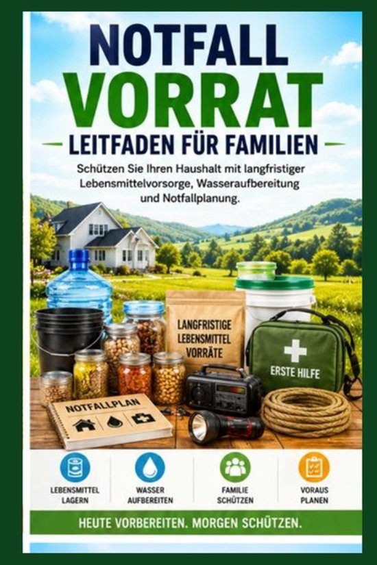 NotfallLebensmittelauf bewahrungsleit faden für Familien - cover