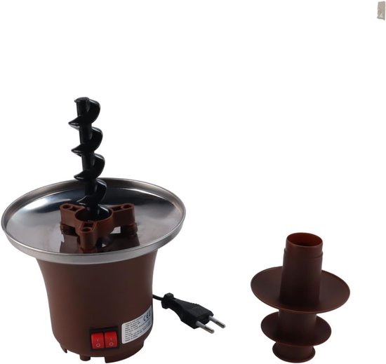 AHD® Chocoladefontein - Chocolade fontein - Chocolade druppels - Bruin - ‎26cm x 16cm x 15cm — afbeelding 2