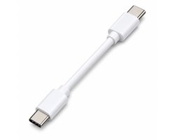 Jumalu USB-C naar USB-C Kabel 10CM – Korte Snellaadkabel USB C naar USB C – Data & Oplaadkabel – geschikt voor Samsung, Xiaomi, iPhone 15 en nieuwer, MacBook & Powerbank – Wit