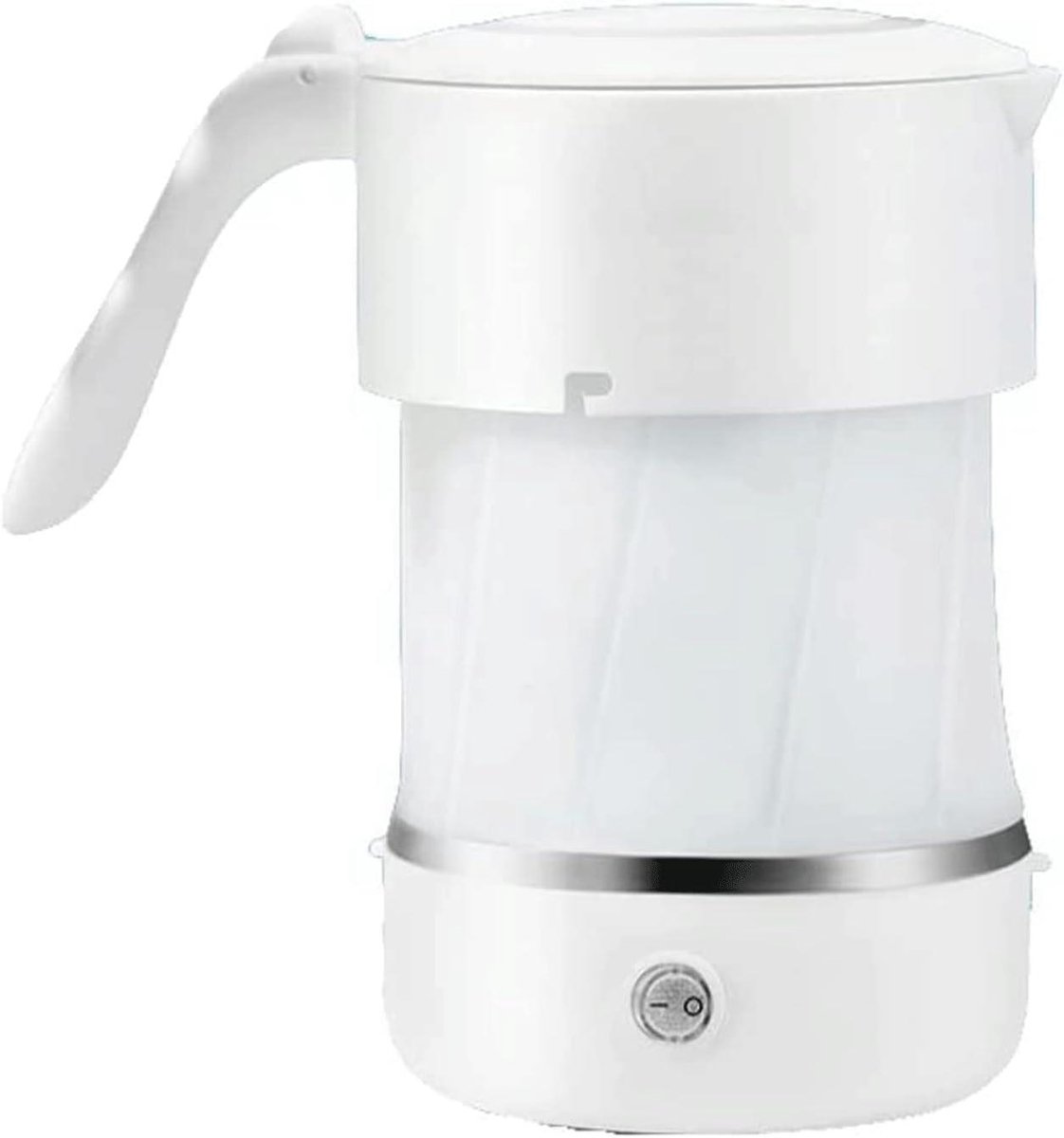 Elektrische Waterkoker Opvouwbare Waterkoker 0.5L/17.5oz Elektrische Waterverwarmer Instortende Waterkoker Mini Draagbare Waterkoker for Camping Elektrische thee Waterkoker (Color : White A)