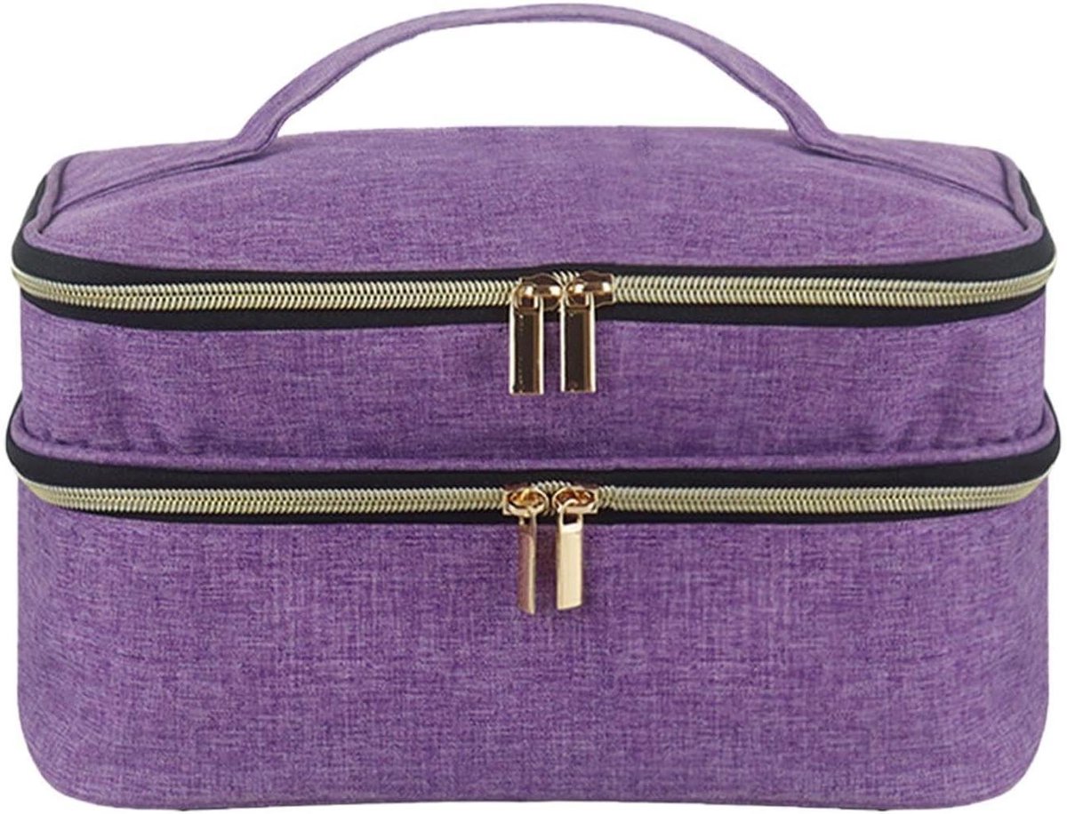 Naaiaccessoires Opbergen - Naaimand Organizer - Hobby Uitoefenen - Dubbel Bouwniveau - 32 x 238 x 88 cm - Paars