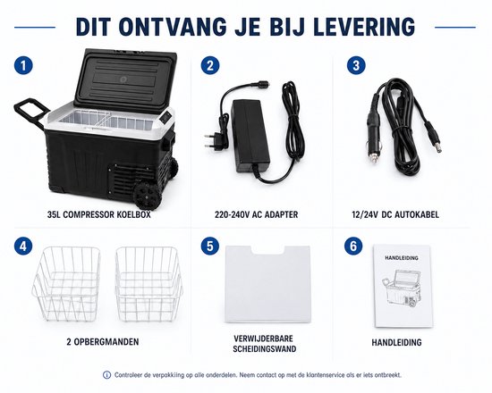 Jurrys Koelkast - Compressorkoelkast - Koelmeubel - Frigo - IJskast - Verrijdbaar - Snel koelen - Ruime inhoud - 35L - Zwart van Jurrys — afbeelding 3