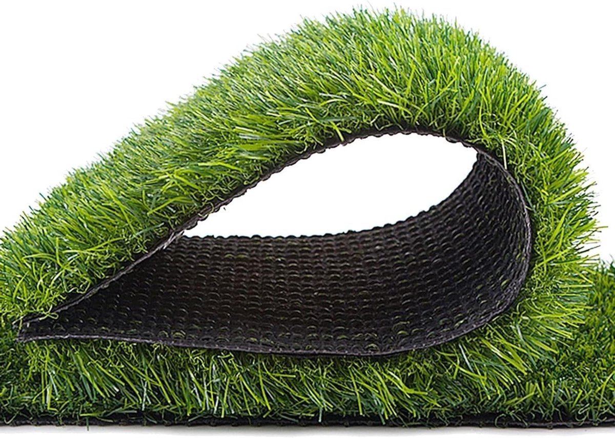 Kunstgras Gazon - Synthetisch Gras Tapijt - Tuin Decoratie - Realistisch Uiterlijk - 3 cm dik - Groen