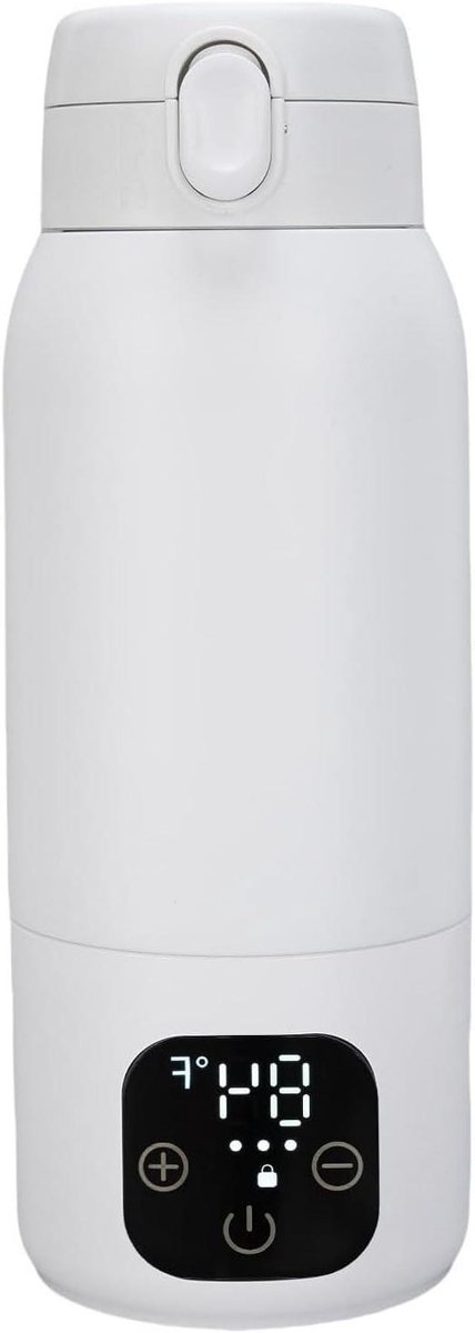 Reis waterkoker - Elektrische waterkoker - Reizen en kamperen - Instelbare temperatuur - 500 ml - Zilver