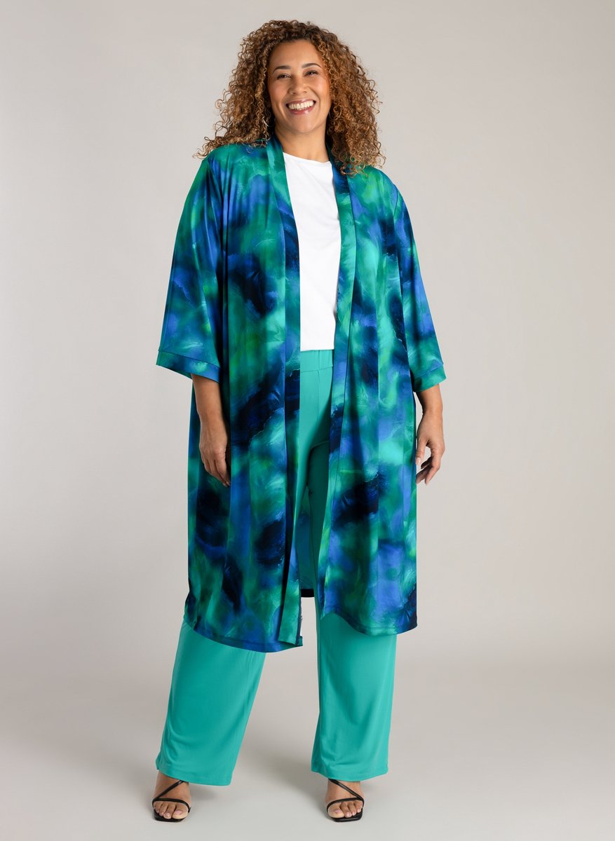 COLLETTA Noelle Cover ups - Blue/Multi-Colour - maat X-0(44)