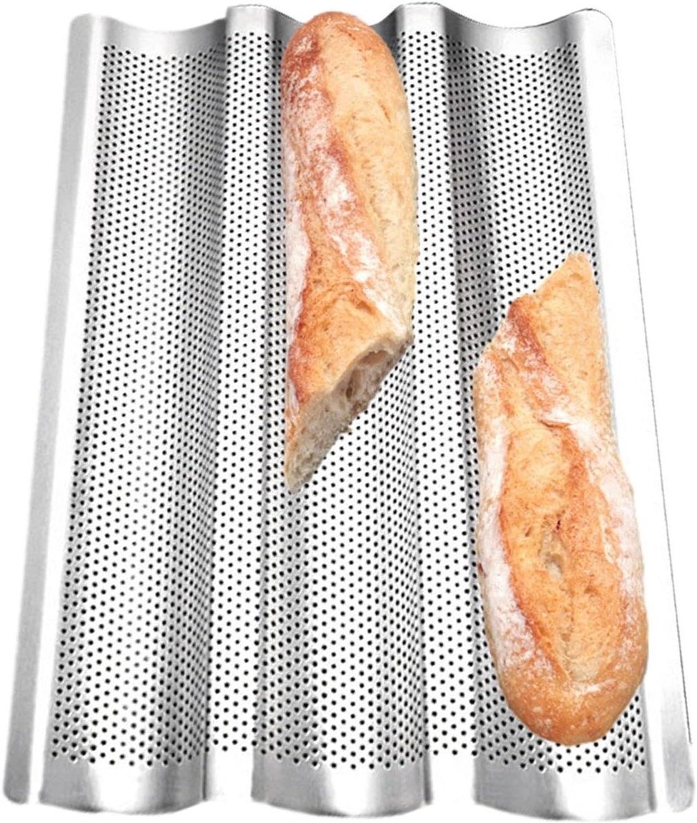 Broodbakpan - Broodvorm - Bakken van brood - Anti-aanbaklaag - 38.9 cm - Zilver
