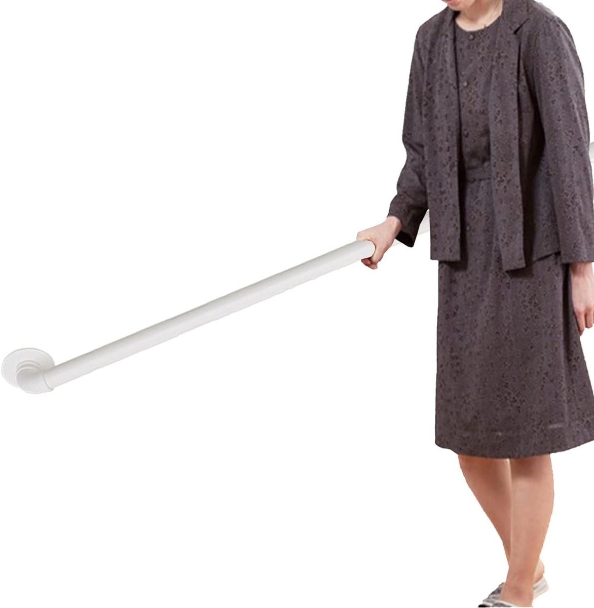 Trap Leuning - Handgreep - Veiligheid - Smeedijzer - Tot 6 meter - Wit