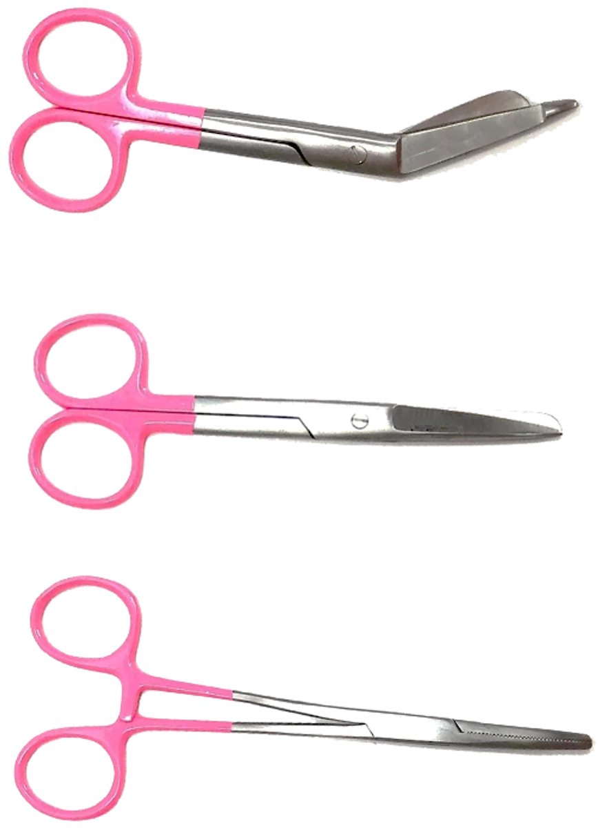 Verpleegkundige Scharenset - Roze - MDR Gecertificeerd - Zorg - Verbandschaar - Cadeau - Verpleegkunde - Accessoires - Nurse Cadeau - Verpleegkundige Schaar - Verpleegkundige Artikelen