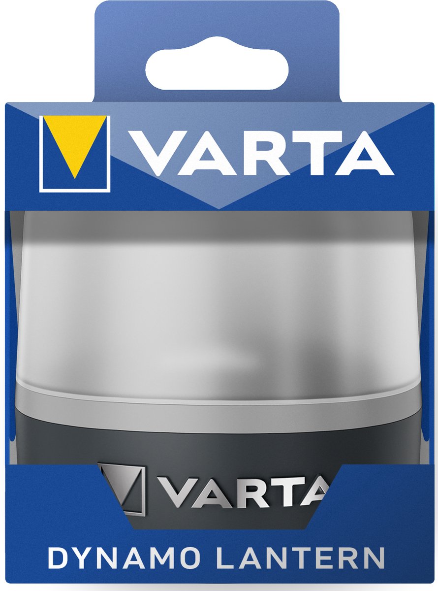 Varta 17670101111 Dynamo Lantern Werklamp LED werkt op een accu 50 lm