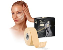 CureTape® Beauty 1 rol 2,5 cm x 5 m - Kinesiotape voor gezicht - Huidvriendelijke tape voor huidverbetering - beauty taping - face taping - anti aging - Beauty Tape