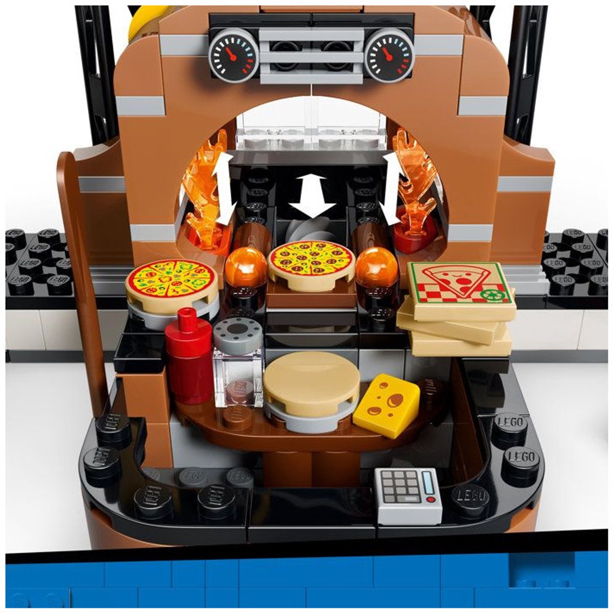LEGO City Pizzacentrale met Voertuigen Pizza Speelgoed voor Kinderen 60496 — afbeelding 11