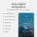 Telefoon met de Oura app die dagelijkse scores toont voor gereedheid, slaap en activiteit.