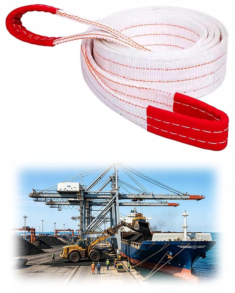 Hijsband Polyester - Tilband - Zwaar Werk - Hoge Capaciteit - 150 cm - Zwart