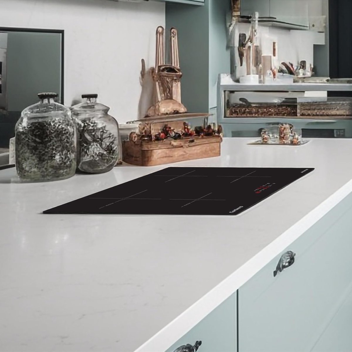 Inductiekookplaat - Kookplaat inductie - Snel koken - Inverter technologie - 59 cm x 52 cm - Zwart