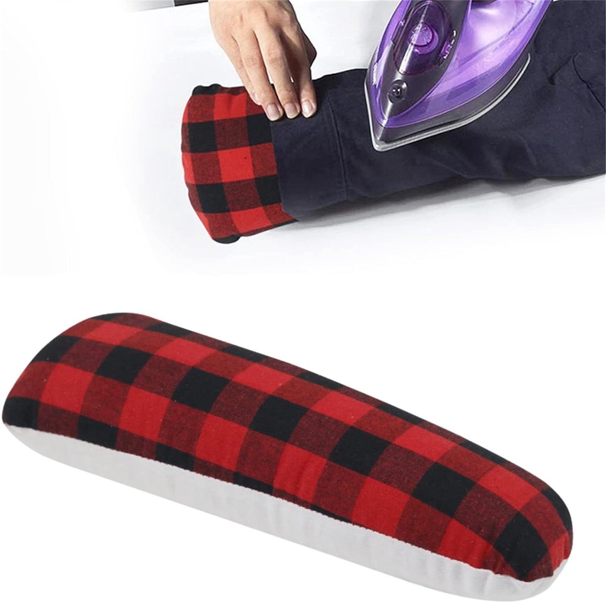 Kleermakers Ham - Strijk Hulpmiddel - Kleding Herstellen - Vormvast Ontwerp - 235 g - Rood