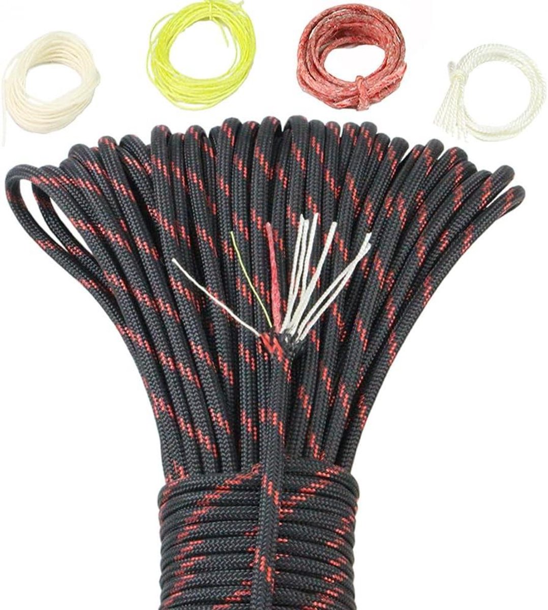 Paracord Touw - Outdoor Lijn - Kamperen en Wandelen - Sterk en Duurzaam - 10 Meter - Groen
