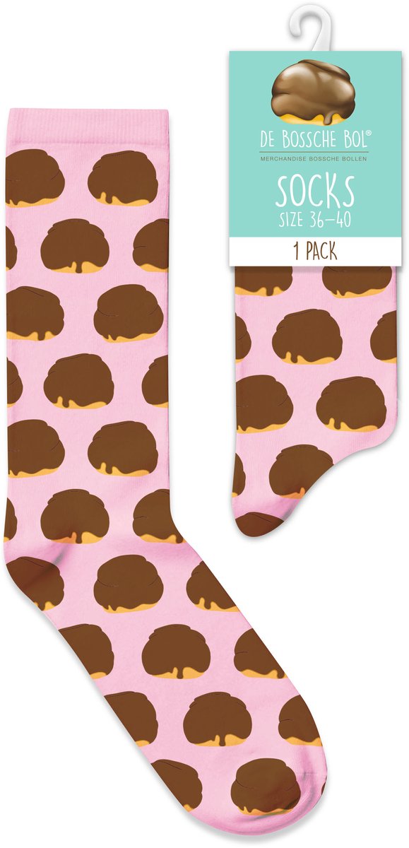 Bossche Bol Sokken - Roze - Maat 36-40