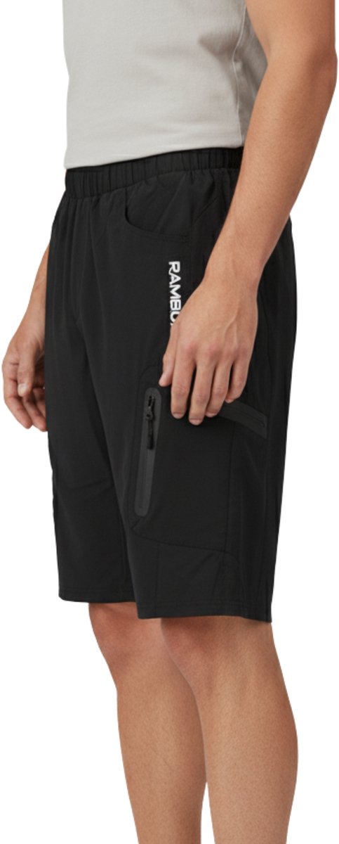 RAMBUX® - Fietsbroek Heren met Zeem - MTB Broek - Zwart - Mountainbike - Fietskleding Short - Sportbroek - Maat M van RAMBUX — afbeelding 2