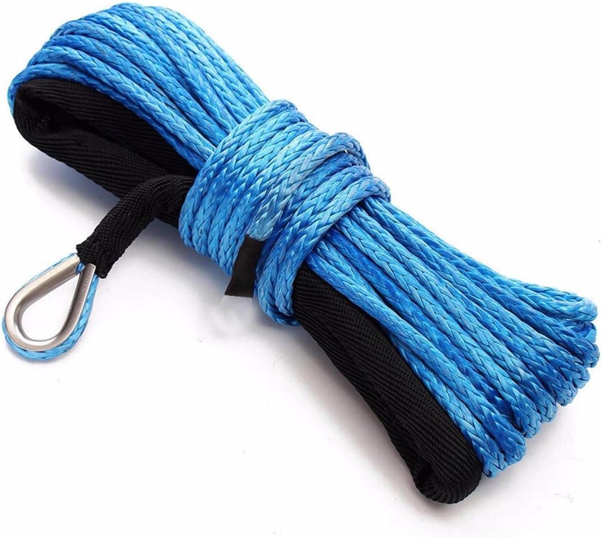 Sleepkabel - Sleepriem - Voertuigen Bergen - Meerlaags Breiwerk - 6 mm x 15 m - Blauw
