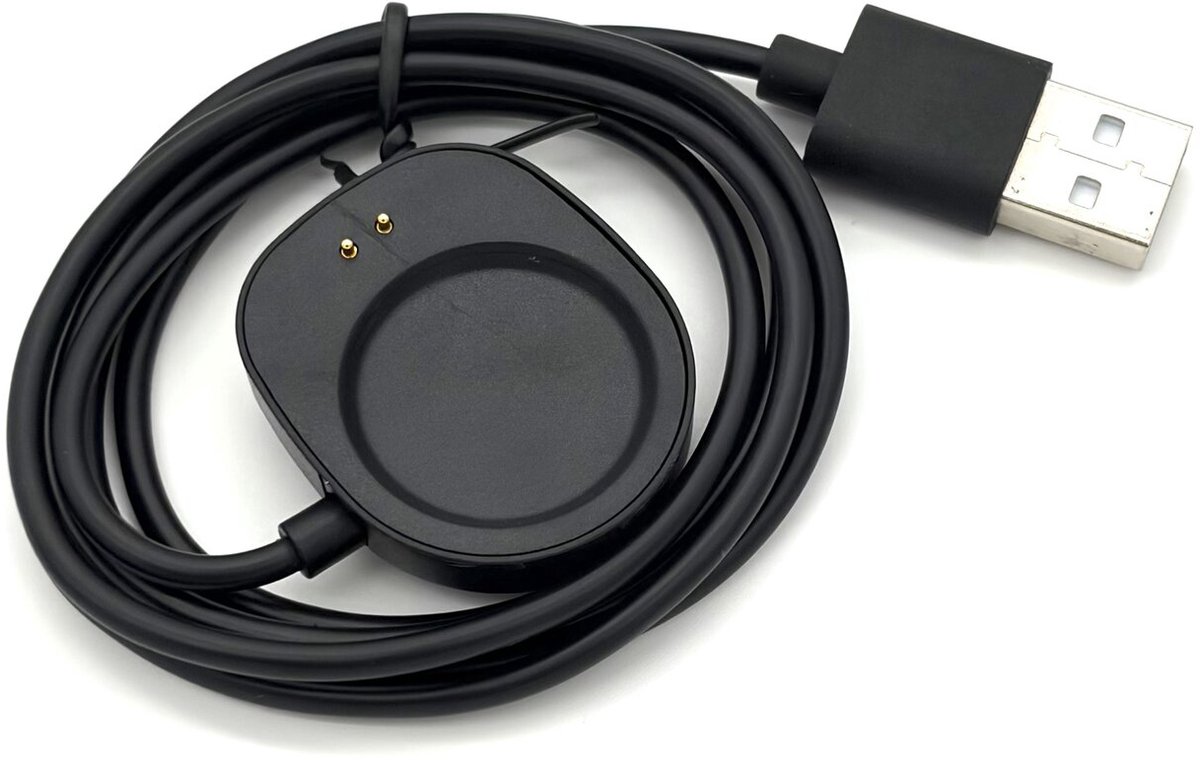 Geschikt voor Amazfit T-Rex 3 / Amazfit Balance – USB Oplaadkabel – Magnetische Smartwatch Oplader – 1 Meter – Zwart