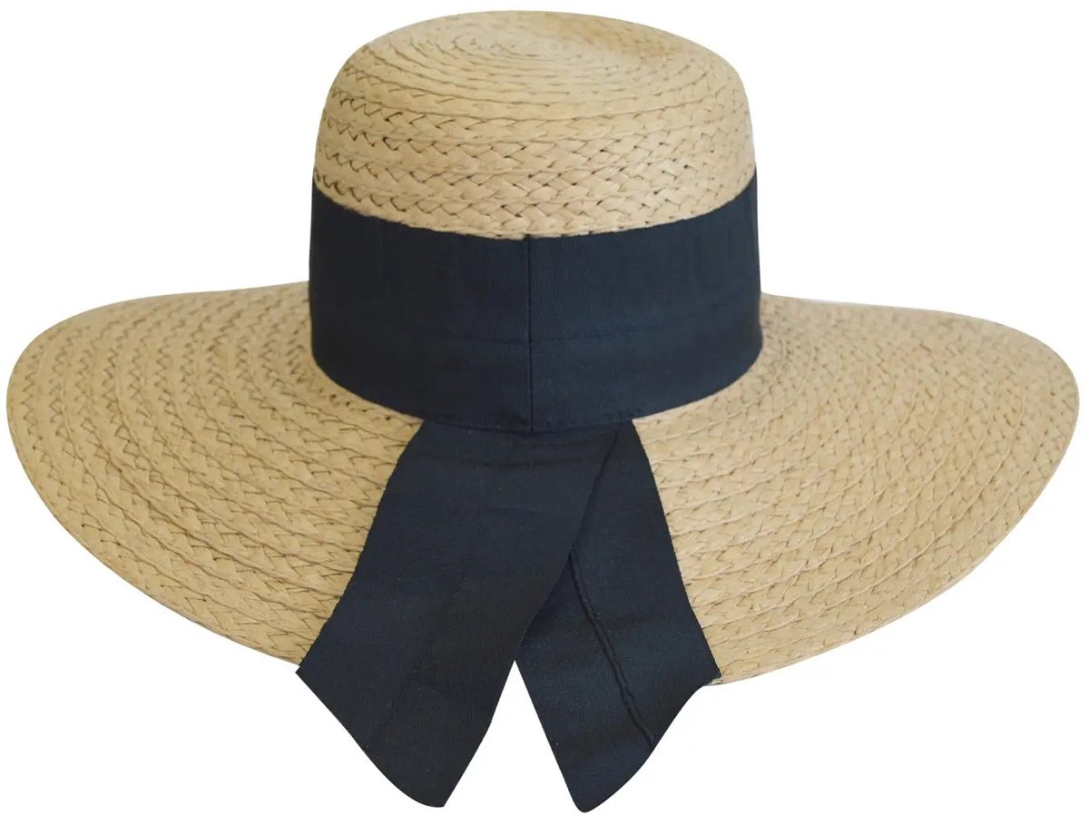 Tuinhoed Dames - Dahlia Wide Brim Zonnehoed Brede Rand - UV Werend UPF50+ - Maat: M-L 57 cm - Naturel