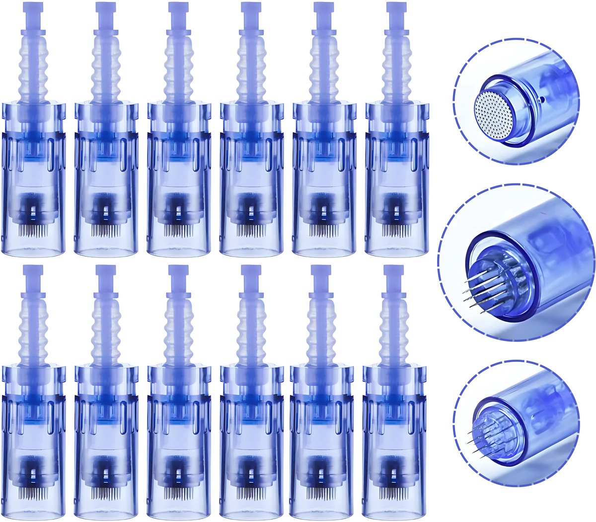 Dr. Pen Dermapen Microneedling Cartridges - 36-Pins - 10 stuks - Met Gratis 12 & Nano-Pin