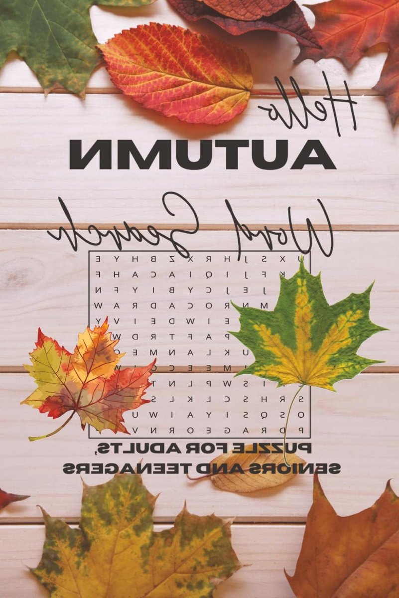 Puzzelboek - Woordzoeker - Ontspanning - Herfstthema - 110 pagina's - Meerdere kleuren
