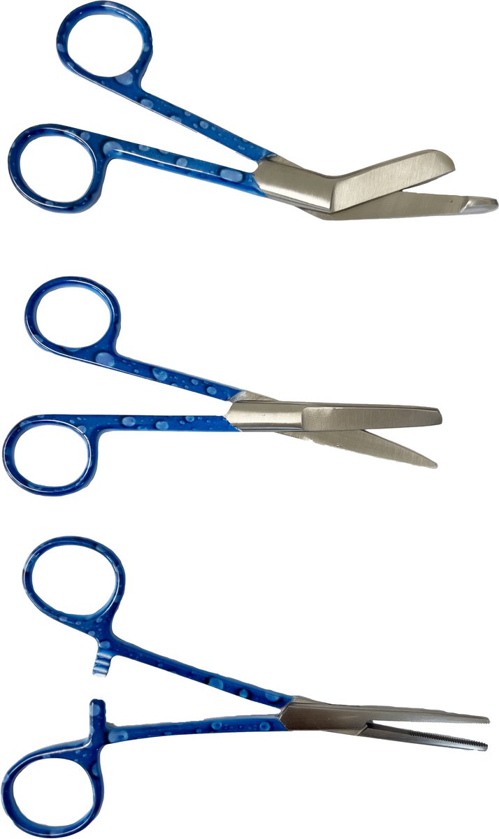 Verpleegkundige Scharenset - Blue Water - MDR Gecertificeerd - Zorg - Verbandschaar - Cadeau - Verpleegkunde - Accessoires - Nurse Cadeau - Verpleegkundige Schaar - Verpleegkundige Artikelen