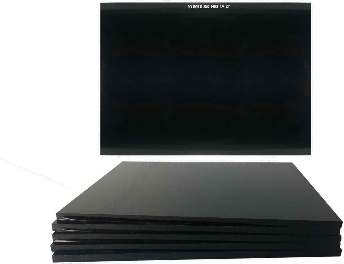 Lasbescherming Glas - Standaard Donker - Veilig Lassen - Din 7 Norm - 10 Stuks - Donker