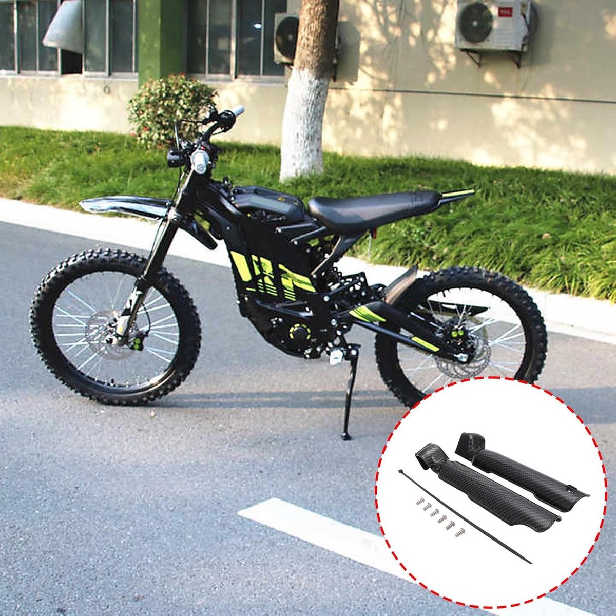 Modificatie Accessoires Voor S/X Elektrische Crossmotor Voorvork Guard Cover Schokdempers Beschermingen Plaat Voorvork Guard Protector