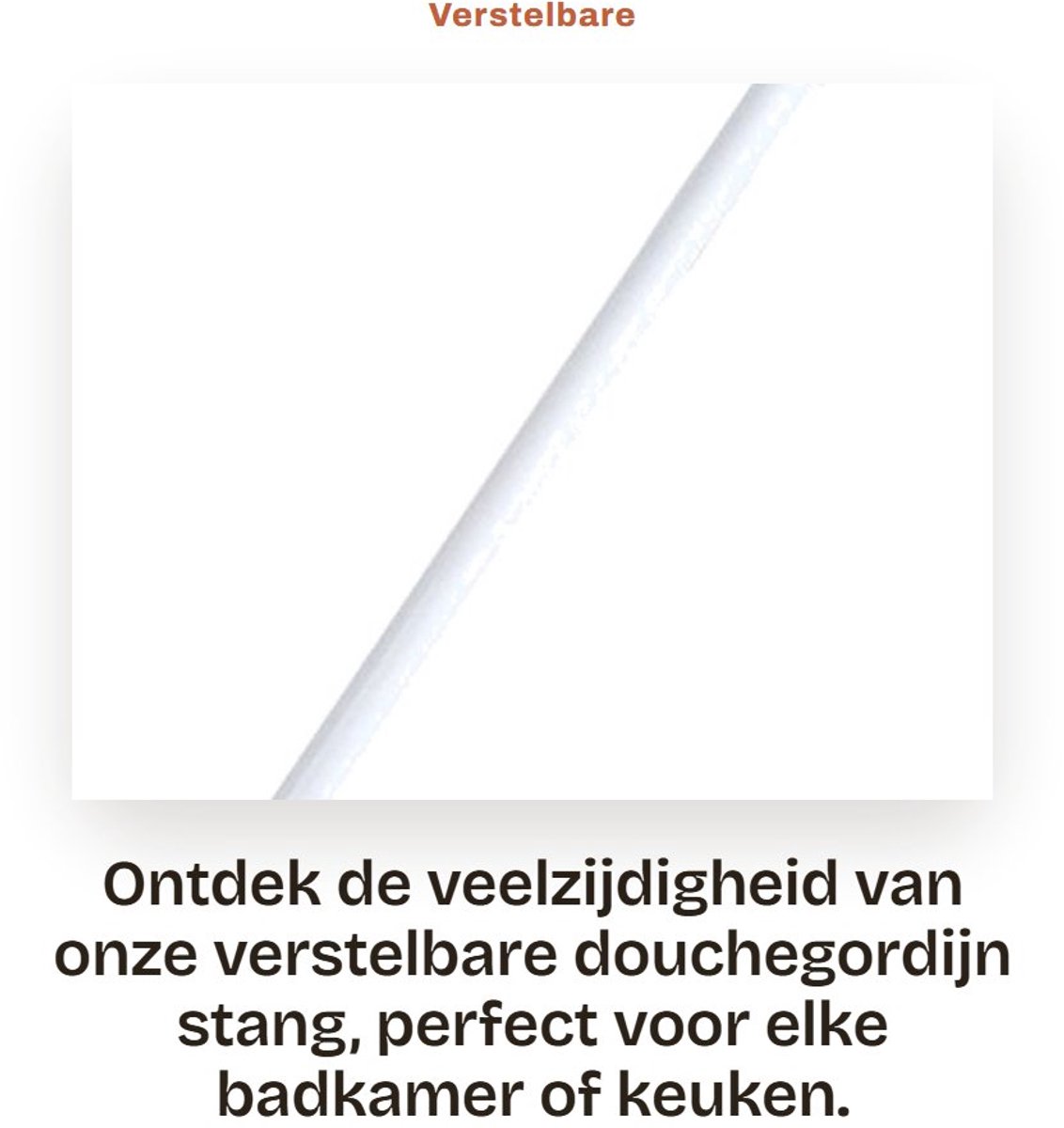 Dailygoods- Douchegordijnroede Uitschuifbaar 30-50cm - Antislip - Schokbestendig - Roestvrij Staal - Verstelbaar - Hoogwaardige Materialen - Gordijnroede
