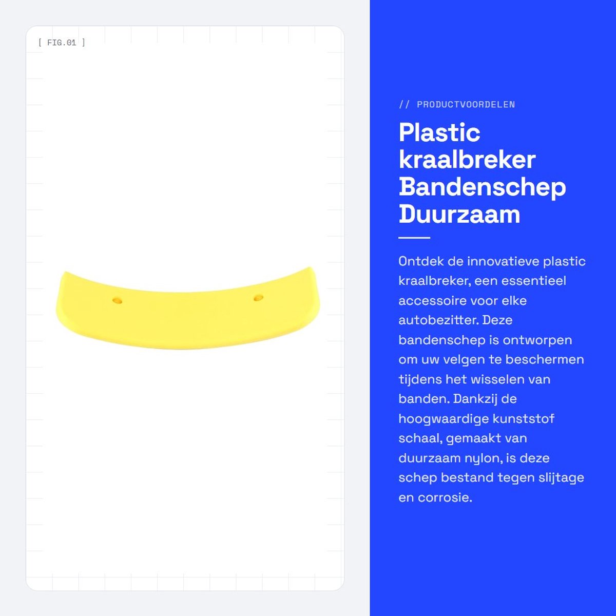 Dailygoods- Bandenschep Duurzaam - Vervanging voor Plastic Hoes - Afneembare Wielwisselmachines - Bescherming Velg - Slijtvast Nylon - Lange Levensduur - Bandenwisselaar