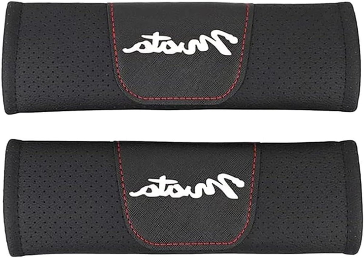 Autogordel Pads - Veiligheidskussens - Comfortabel Rijden - Zachte Ademende Vulling - 2 Stuks - Zwart