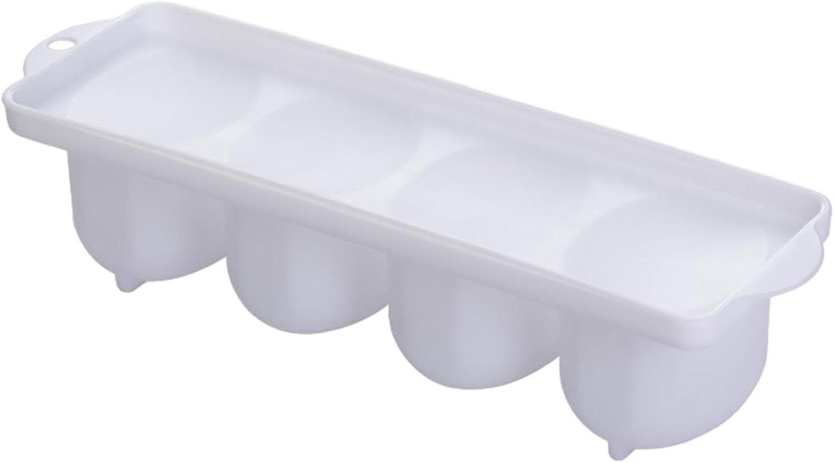 Gevlochten eierhouder - Eierkoker doos - Eieren bereiden - Voedselveilig materiaal - 24 x 7 x 6 cm - Wit