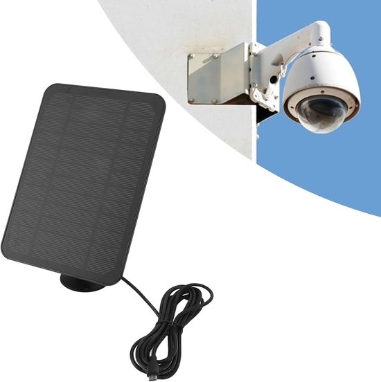 4W 5V zonnepaneel voor Arlo buitencamera, voor Ring beveiligingscamera, voor Blink schijnwerpercamera, waterdichte zonne-energie voor uw Blink huisbeveiligingssysteem, Spotlight Cam van Merkloos — afbeelding 3