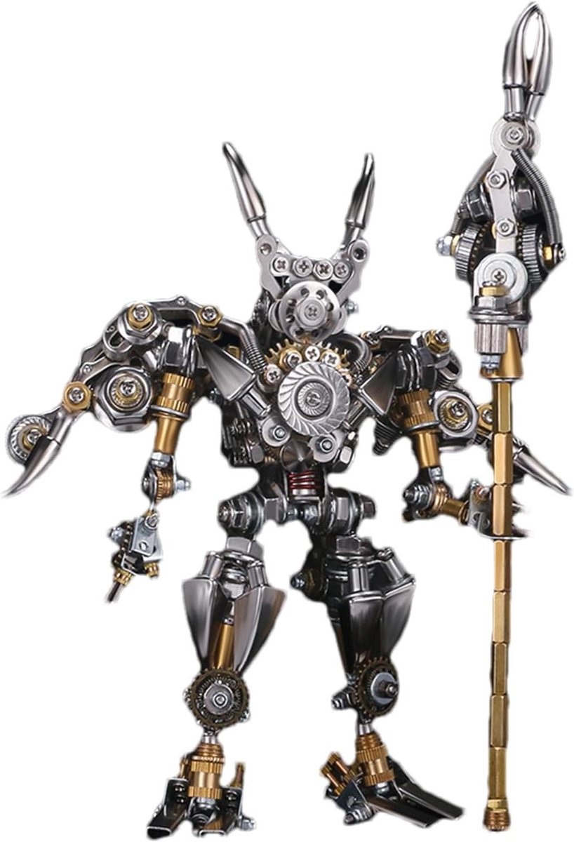 Metalen Puzzel - Mechanisch Model - Hobby Assemblage - Chinese Figuur - 26.9 x 12.5 cm - Zhang Fei