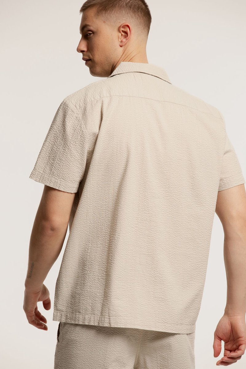 Chief Heren Overhemd Bruin - Maat S