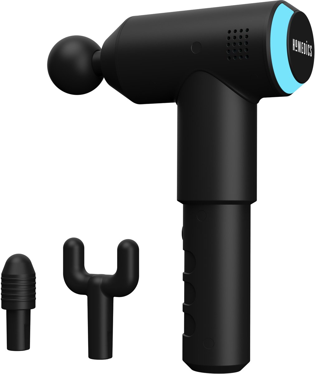 HoMedics PGM200 Draadloze Massage Gun - Lichtgewicht Design - 3 Opzetstukken - Oplaadbaar - Massageapparaat