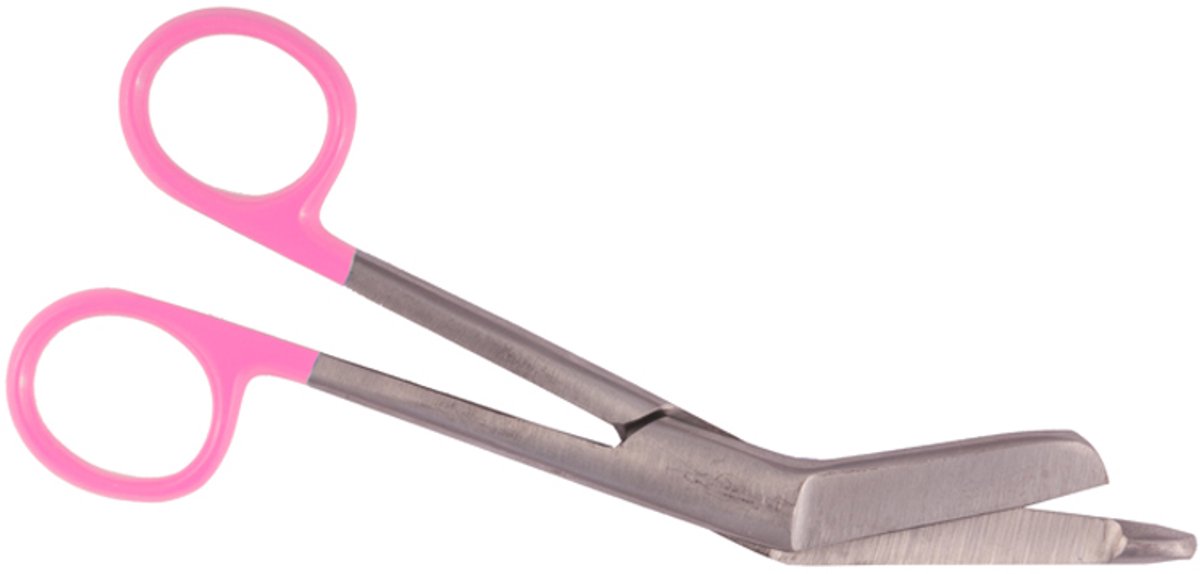 Verpleegkundige Verbandschaar Roze MDR Gecertificeerd | 14,5 cm | Medische Schaar | Roestvrij Staal | Pleisterschaar | verpleegkundige accessoires