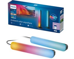 Philips Smart Lighting - Gradient Light Bars - Tafellamp - RGBIC - Gekleurd en instelbaar wit licht…
