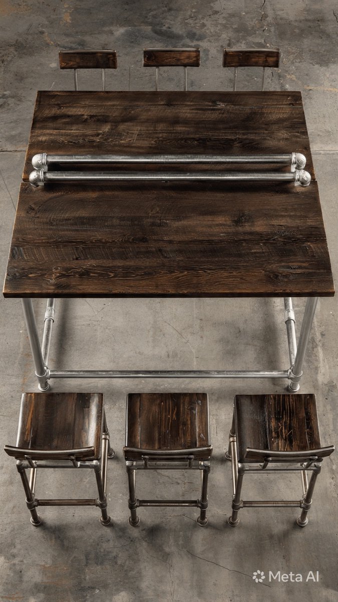 Bartafel 120 x 40 x 105 cm – Torino Edge Industriële Bartafel met Boomstamrand, Hoge Eettafel van Massief Grenenhout, Keukenbar, Ontbijttafel, Statafel voor Keuken, Café, Balkon en Woonkamer – Mobili Bella