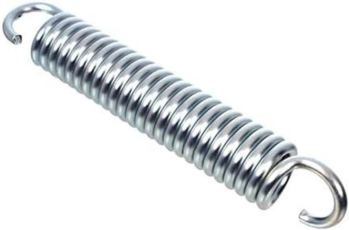 Hangstoel Veer - Schommelveer Spiraalveer - Schommel Comfort Verhogen - Corrosiebestendig Verzinkt Staal - 145 mm - Zilver