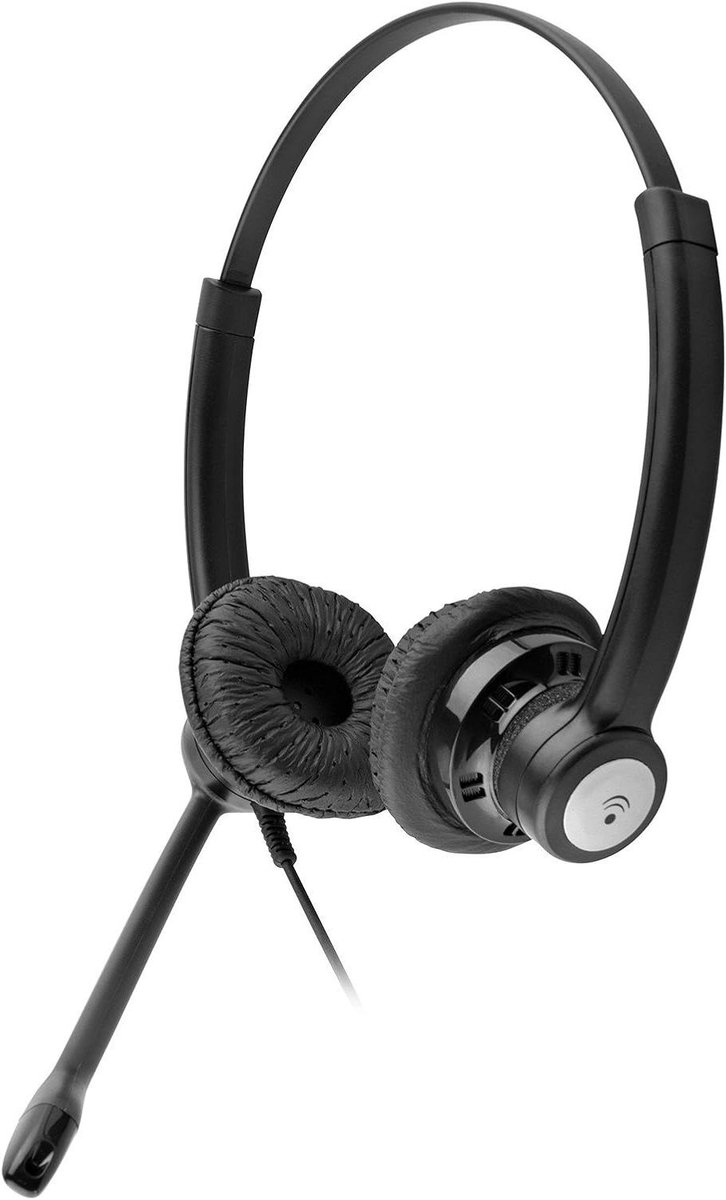 Headset - Oordopjes - PC Gesprekken - Ruisonderdrukkende Microfoon - USB - Zwart