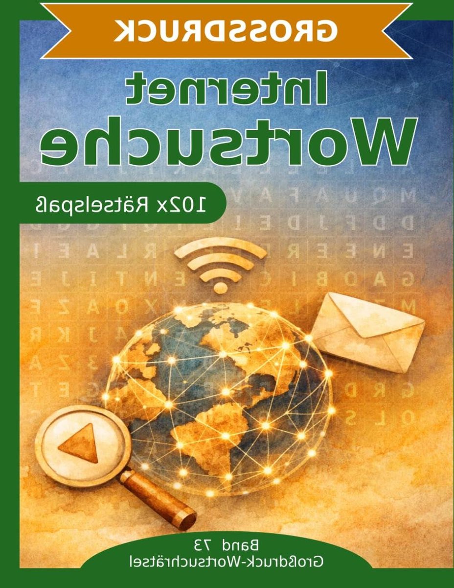 Woordzoeker Groot Formaat - Grote Letter Puzzels - Geheugentraining Thuis - 102 Internet Thema Puzzels - DIN A4 Formaat - N.v.t.