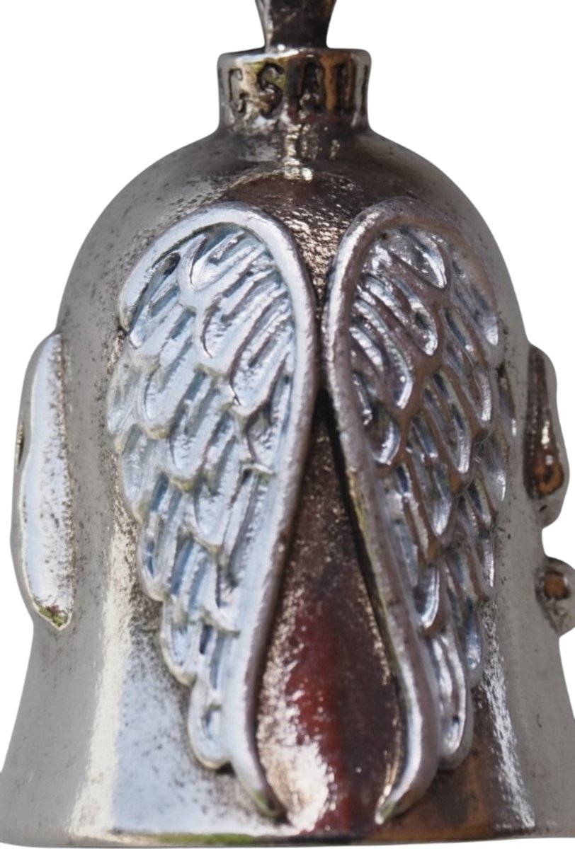Elvaris - Premium Guardian Bell Motorfiets – RVS Geluksbel – Cadeau voor Motorfans – Zilverkleurig